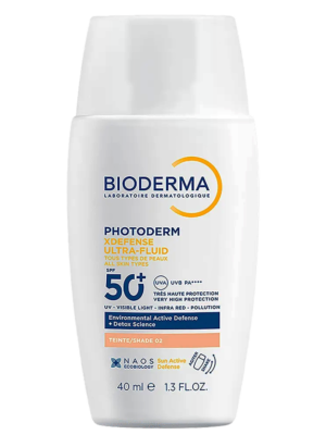 Bioderma Photoderm XDefense Ultra-Fluid SPF50+ tono claro, protector solar con color y acabado mate